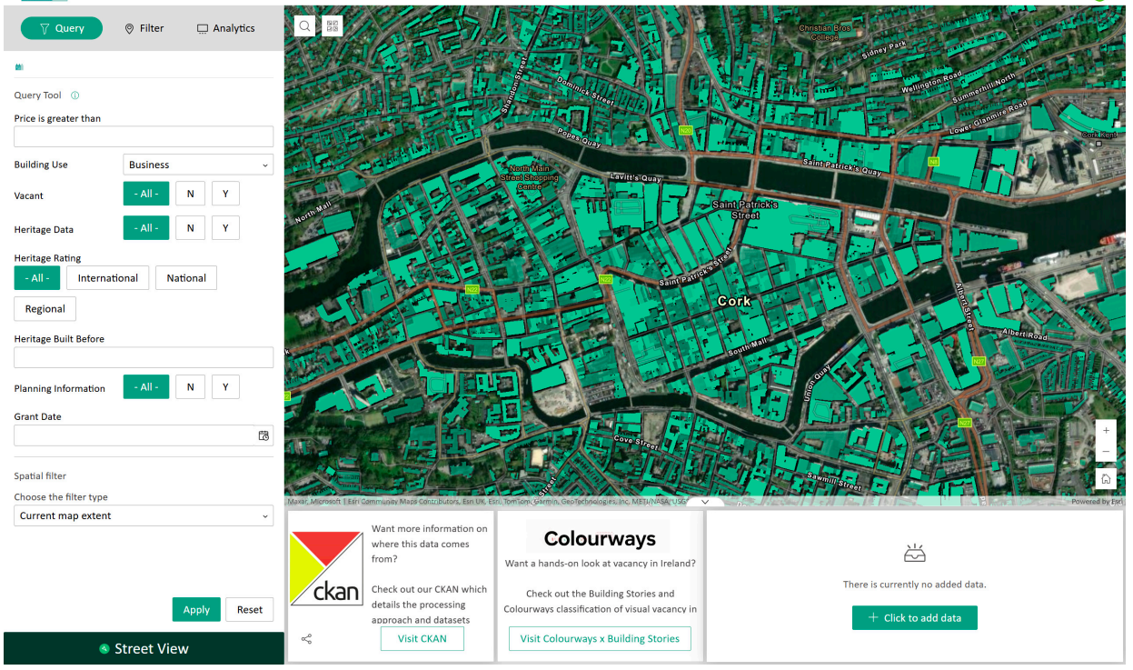Building Stories Visualization Tool Interface