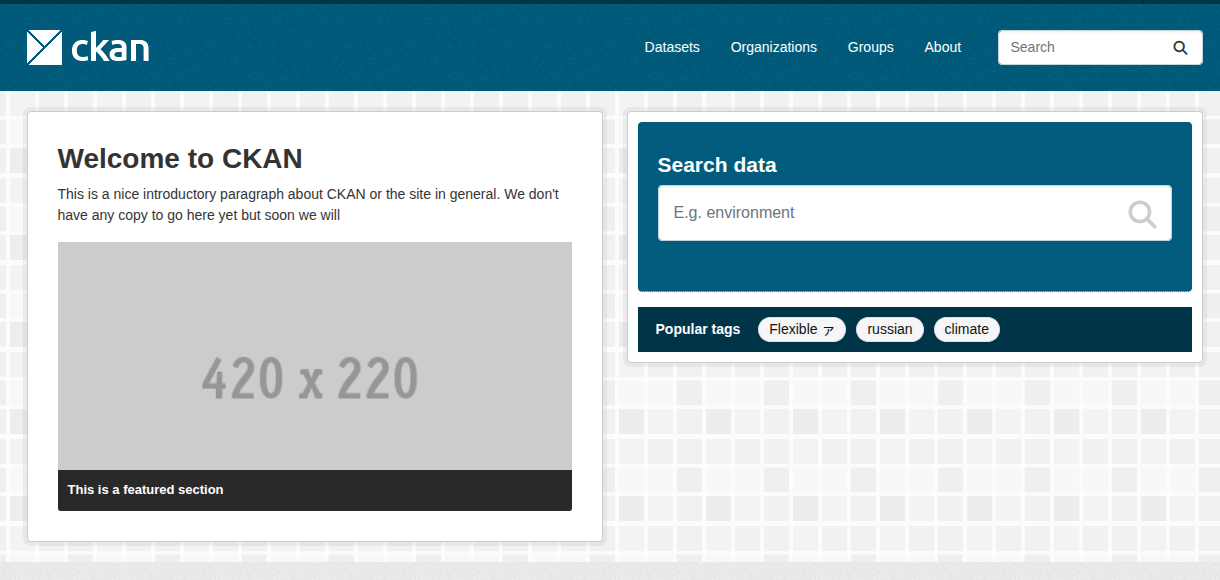 CKAN Data Catalog Platform